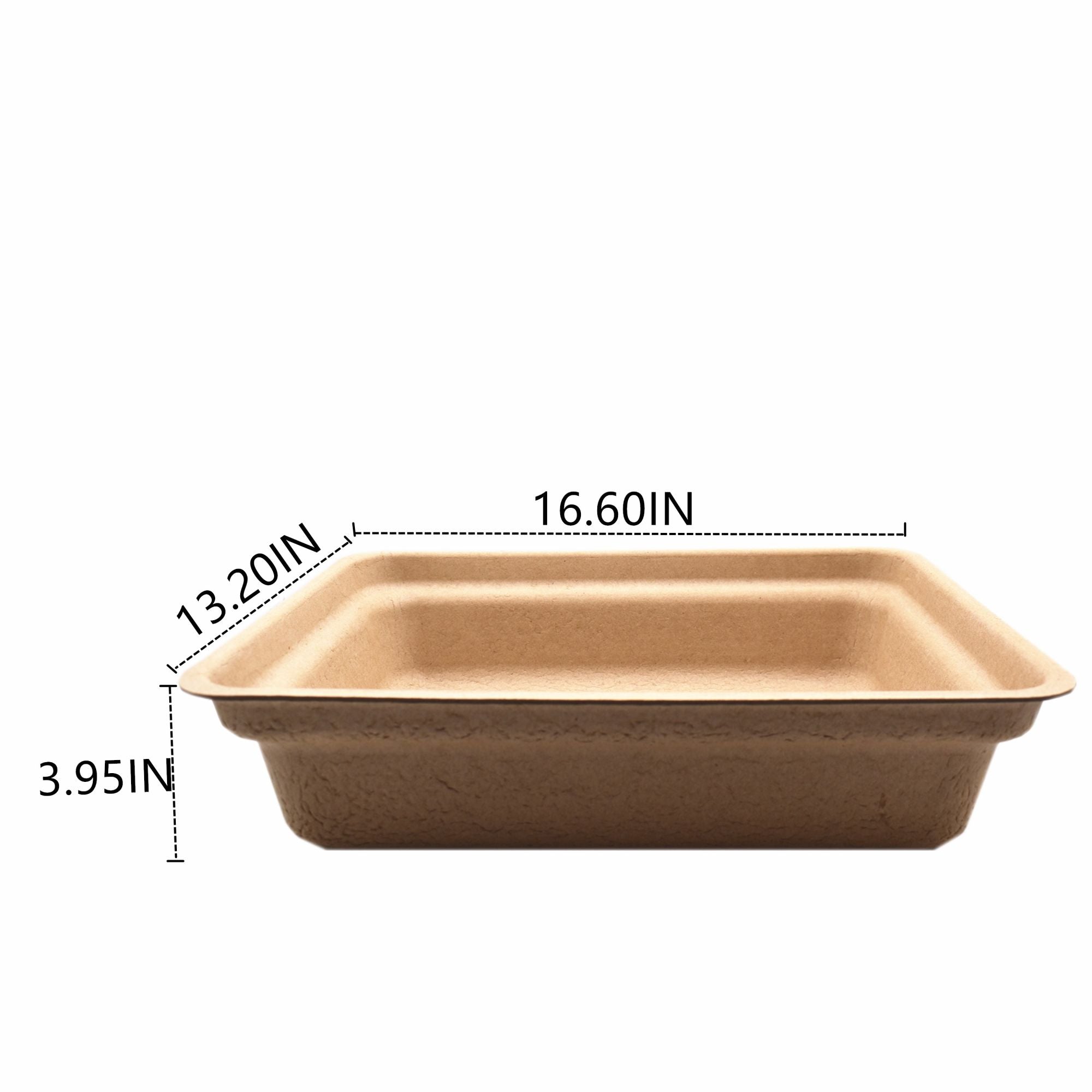 Eco Friendly 100% Recycled Paper Disposable Cat Litter Box Trays