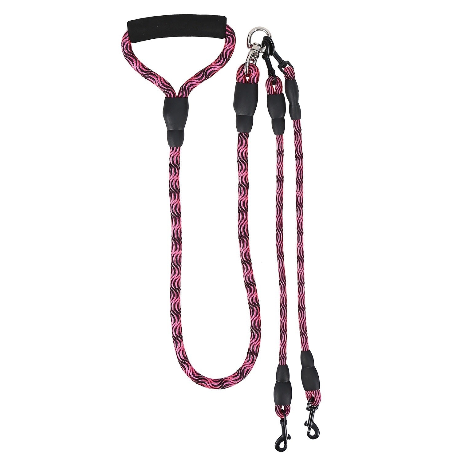 Tangle-Free Double Dog Reflective Leash