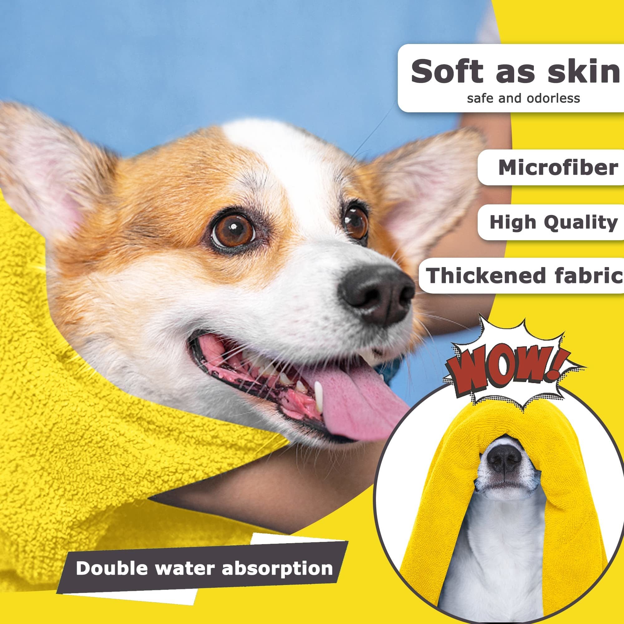 Soft Absorbent Quick Drying Towel For Dogs