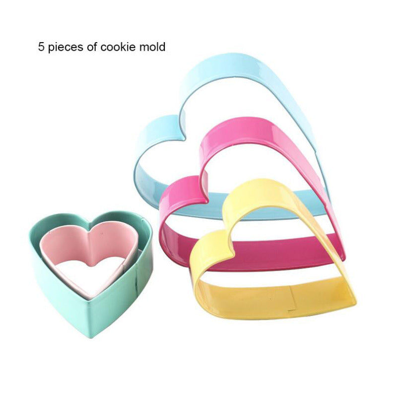 Heart Shaped Dog Treat Cookie Cutter Set