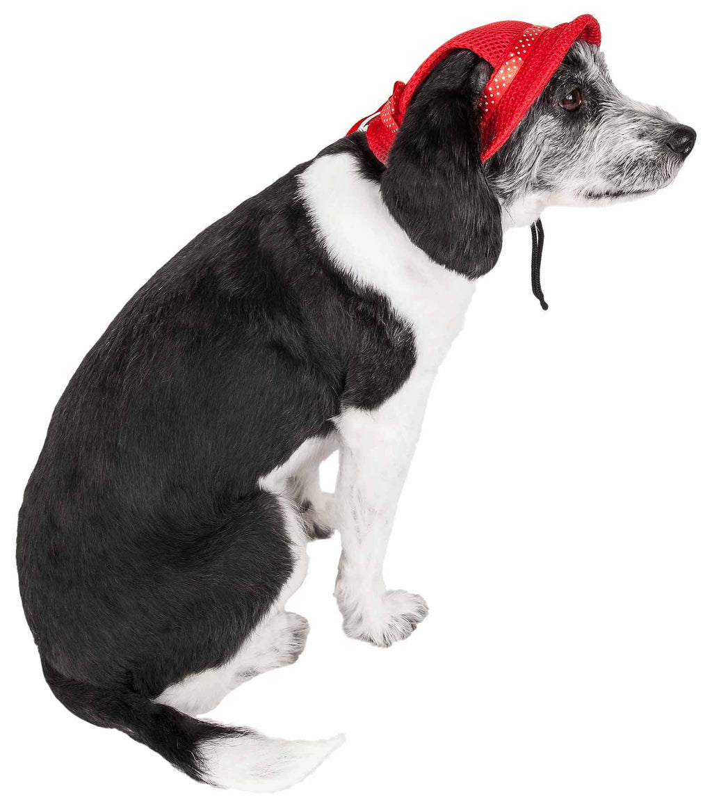 Pet Life Uv Protecting Adjustable Dog Hat