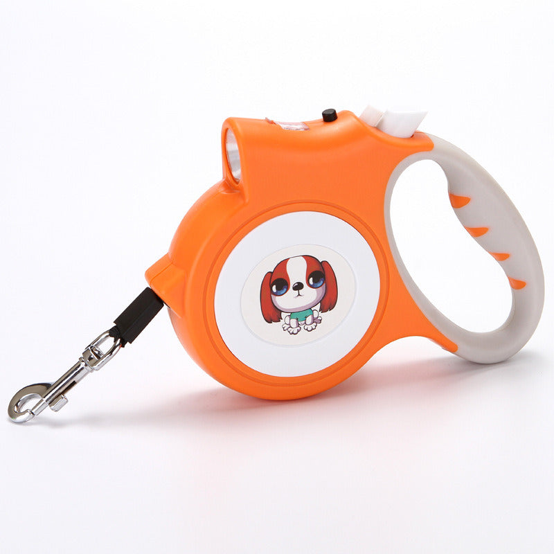 Leash with Easy Grip Handle and Light for Dogs