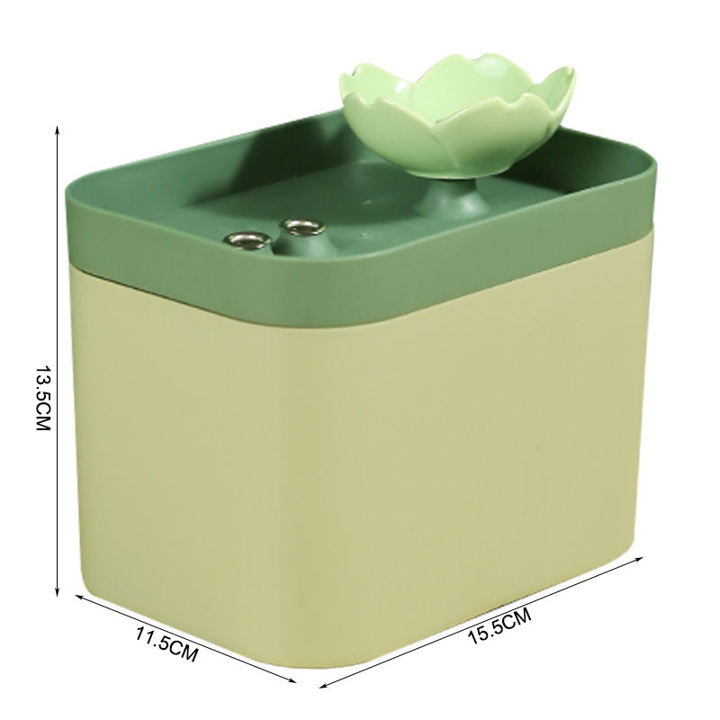 Ceramic Petal USB Water Fountain for Cats