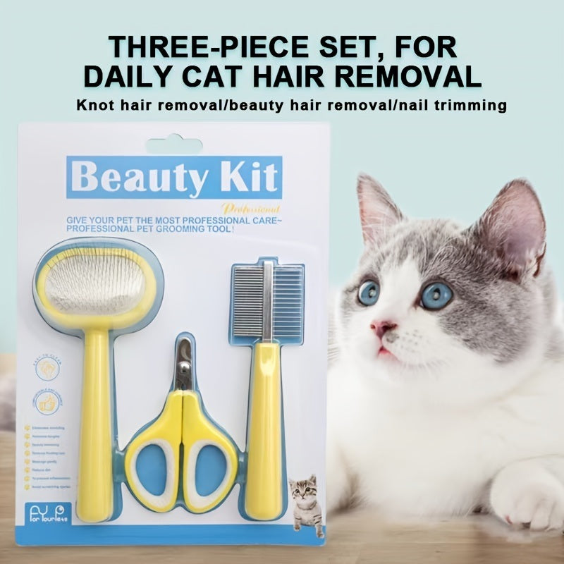 Grooming Tool Set for Dogs and Cats - 3 pcs