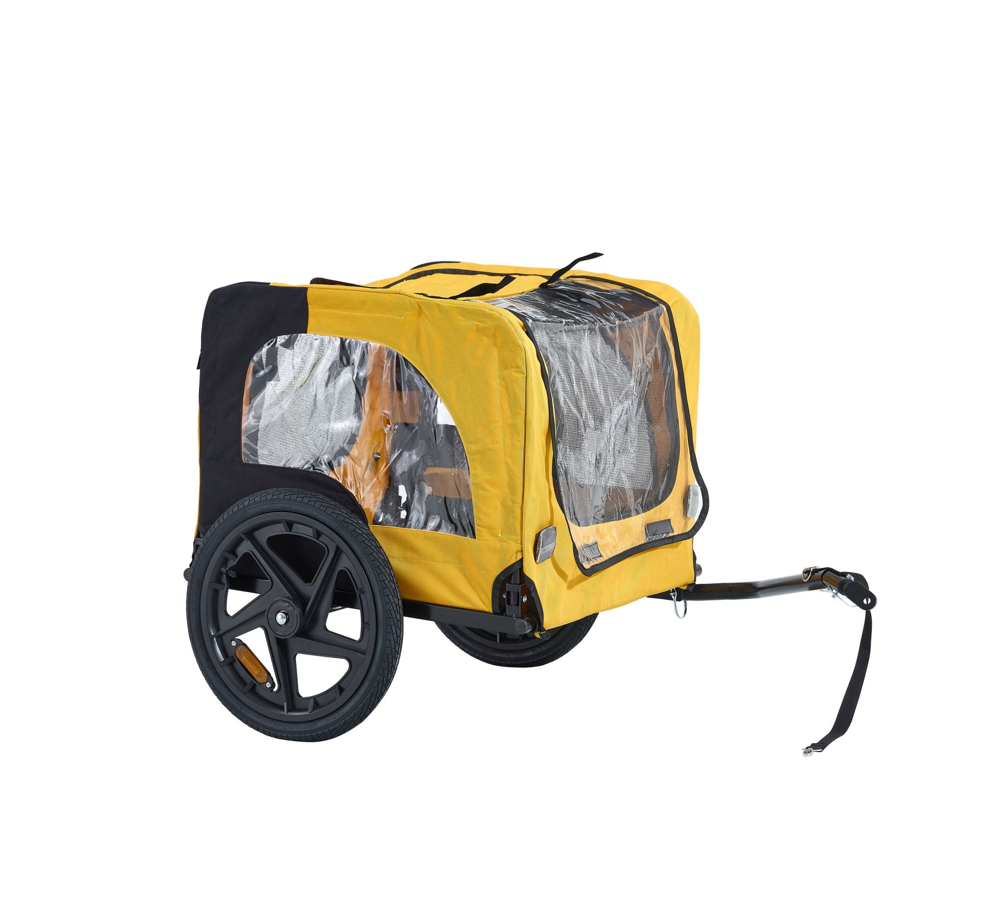 Heavy Duty Bicycle Trailer for Dogs - Yellow