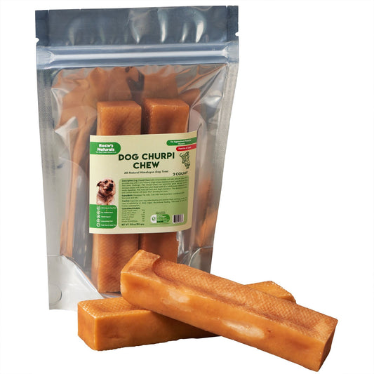 100% Natural Himalayan Yak Cheese - Churpi - Dog Chews - 2 count