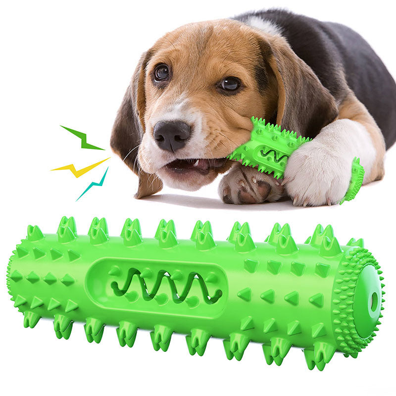 Natural Rubber Dog Tooth Cleaner Squeaking Chew