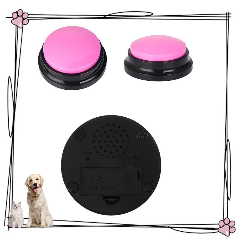 Talking Buttons with Voice Recording for Dogs and Cats