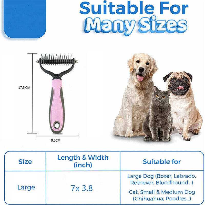 RESTOCKING  Undercoat Hair Grooming Brush For Dogs or Cats