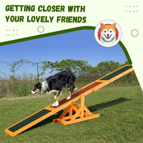 Wooden Agility Training Seesaw for Dogs