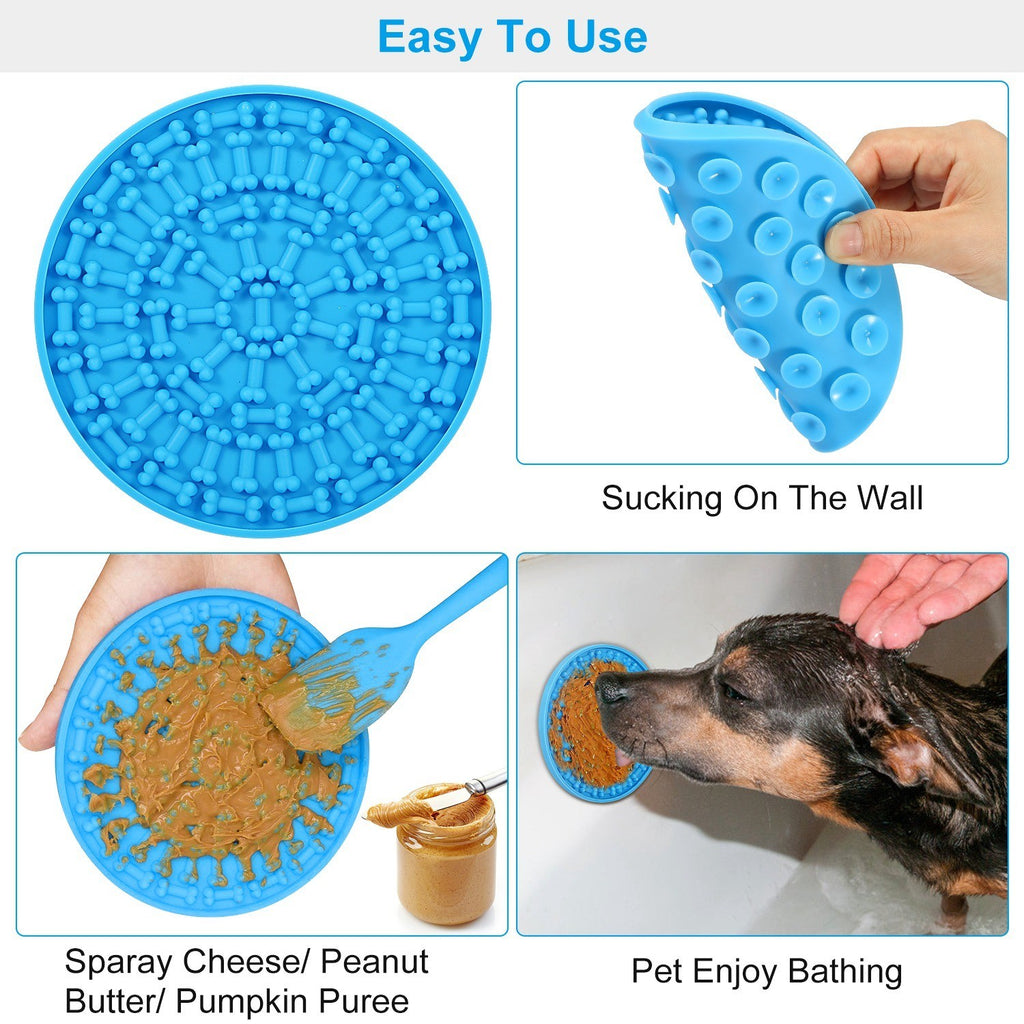 Dog Lick Pad with Suction Cup Back - 2 pack