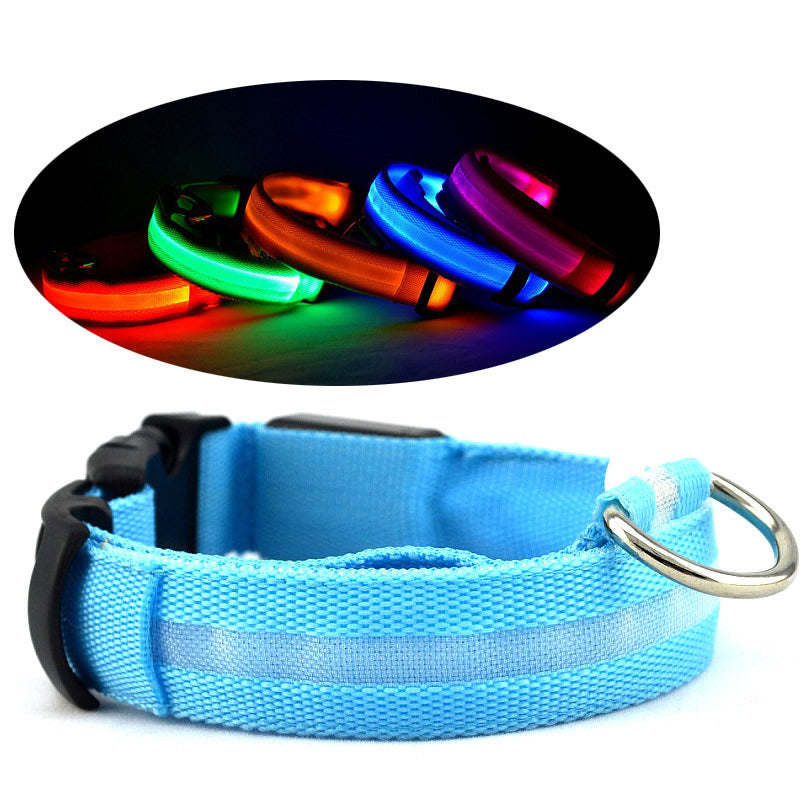LED Safety Halo Style Collar for Dogs and Cats