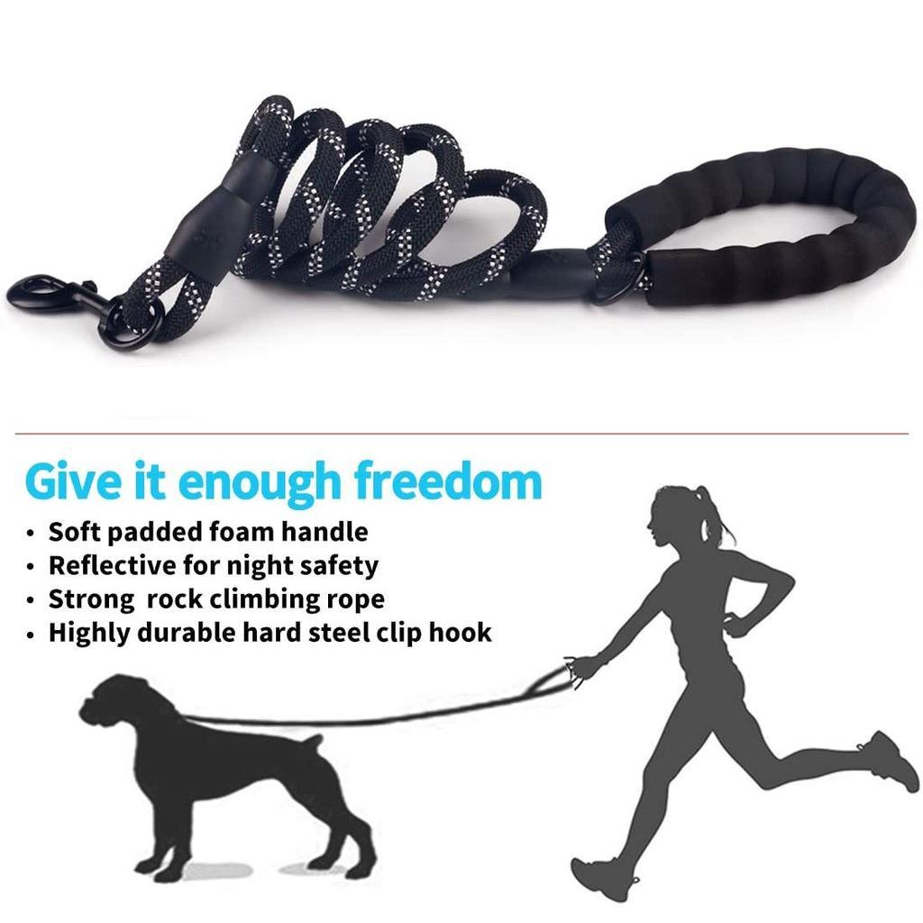 Reflective Strong Dog Leash Padded Handle