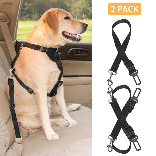 Vehicle Dog Safety Seat Belt Leash 2 pack