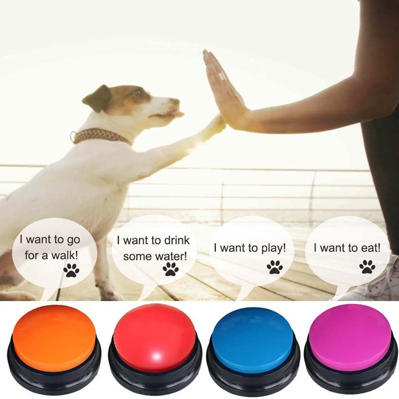 Recordable Talking Button Dog Training Toy