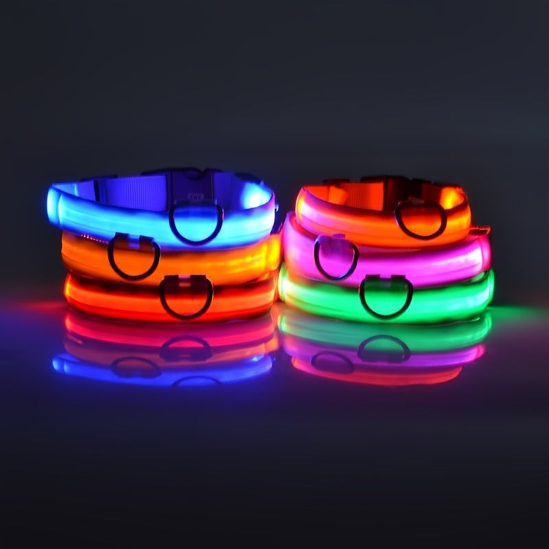 Glow-In-The-Dark Collar LED USB Charging