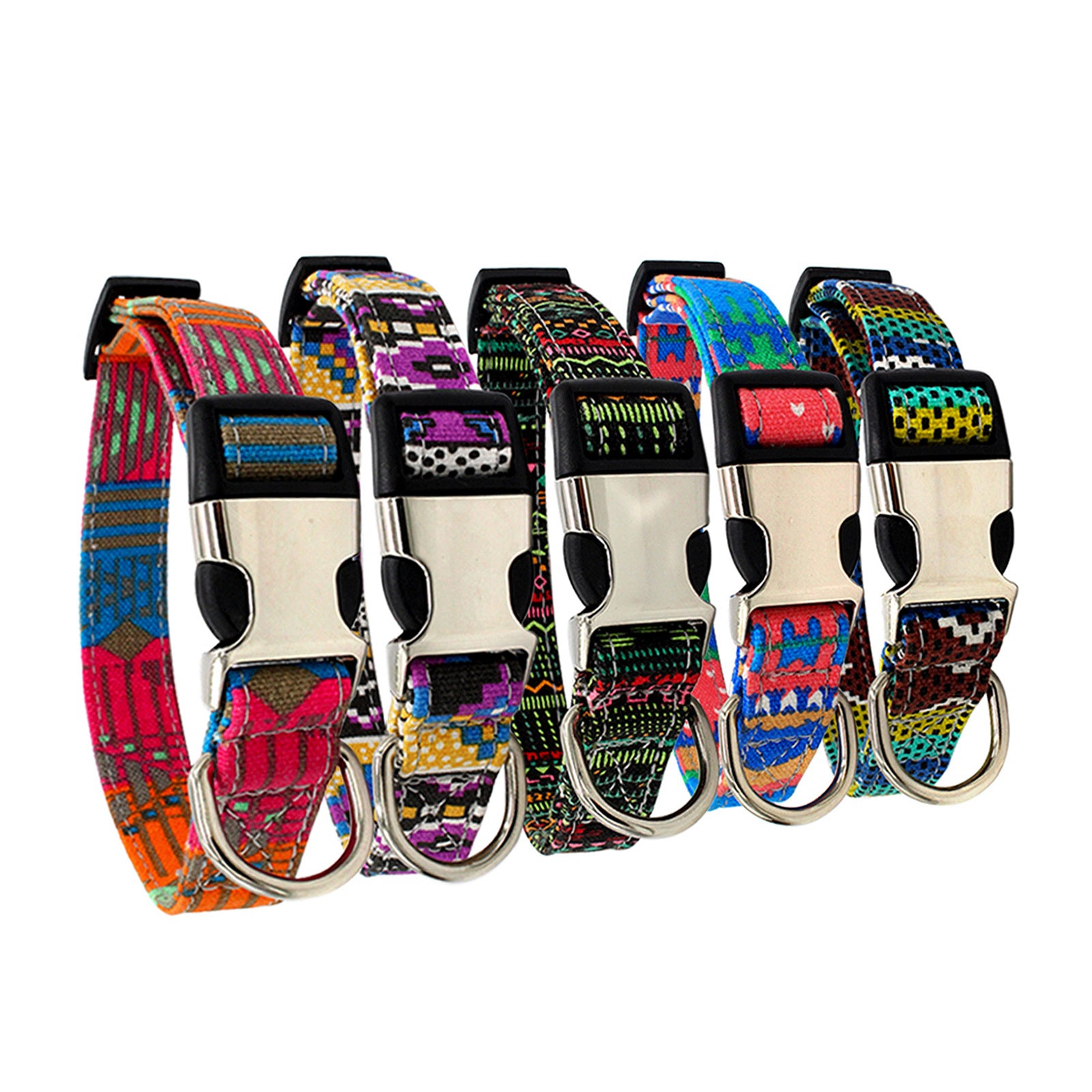 Dog Collars with Festive Colors and Fun Designs