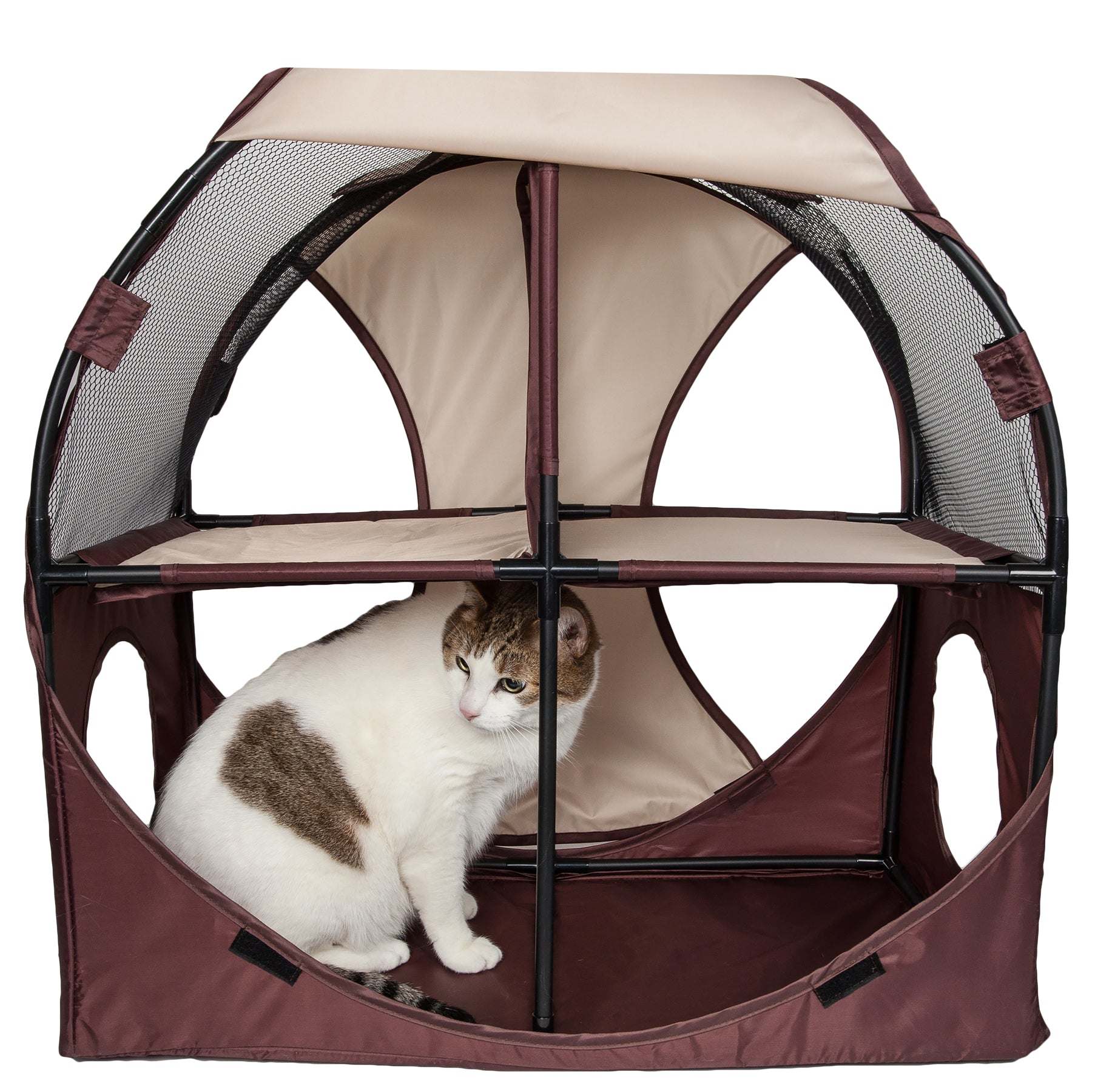Pet Life - Kitty-Play Collapsible Cat Playhouse