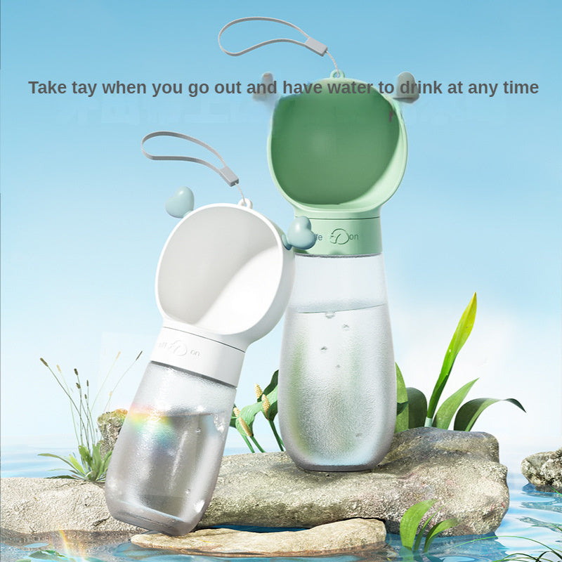 Dog Water Bottle for Travel With Food Storage