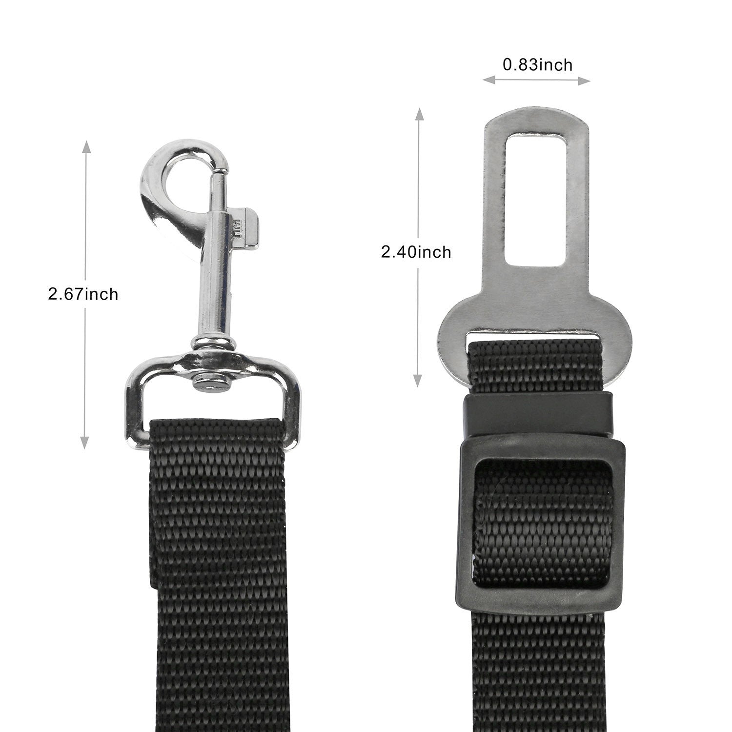 Vehicle Dog Safety Seat Belt Leash 2 pack