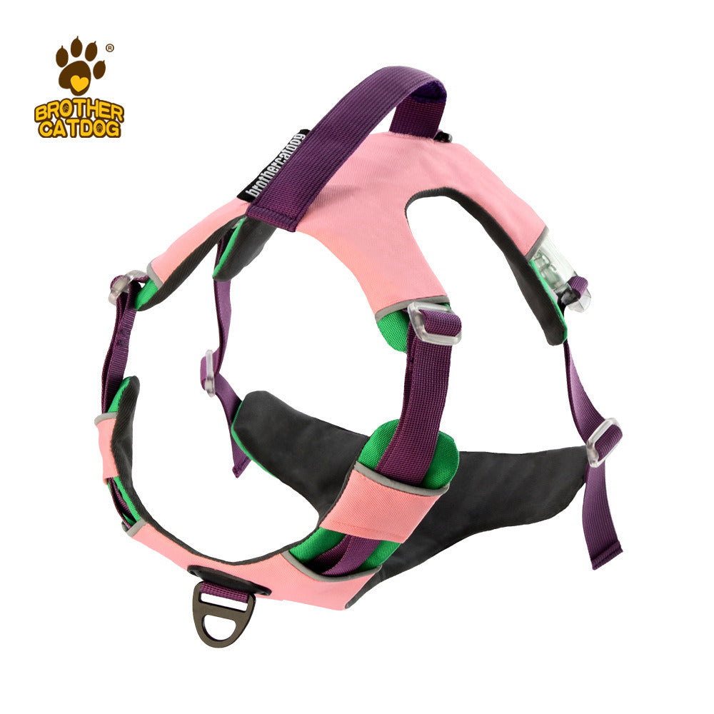 Explosion-Proof Dog Chest Harness with Leash