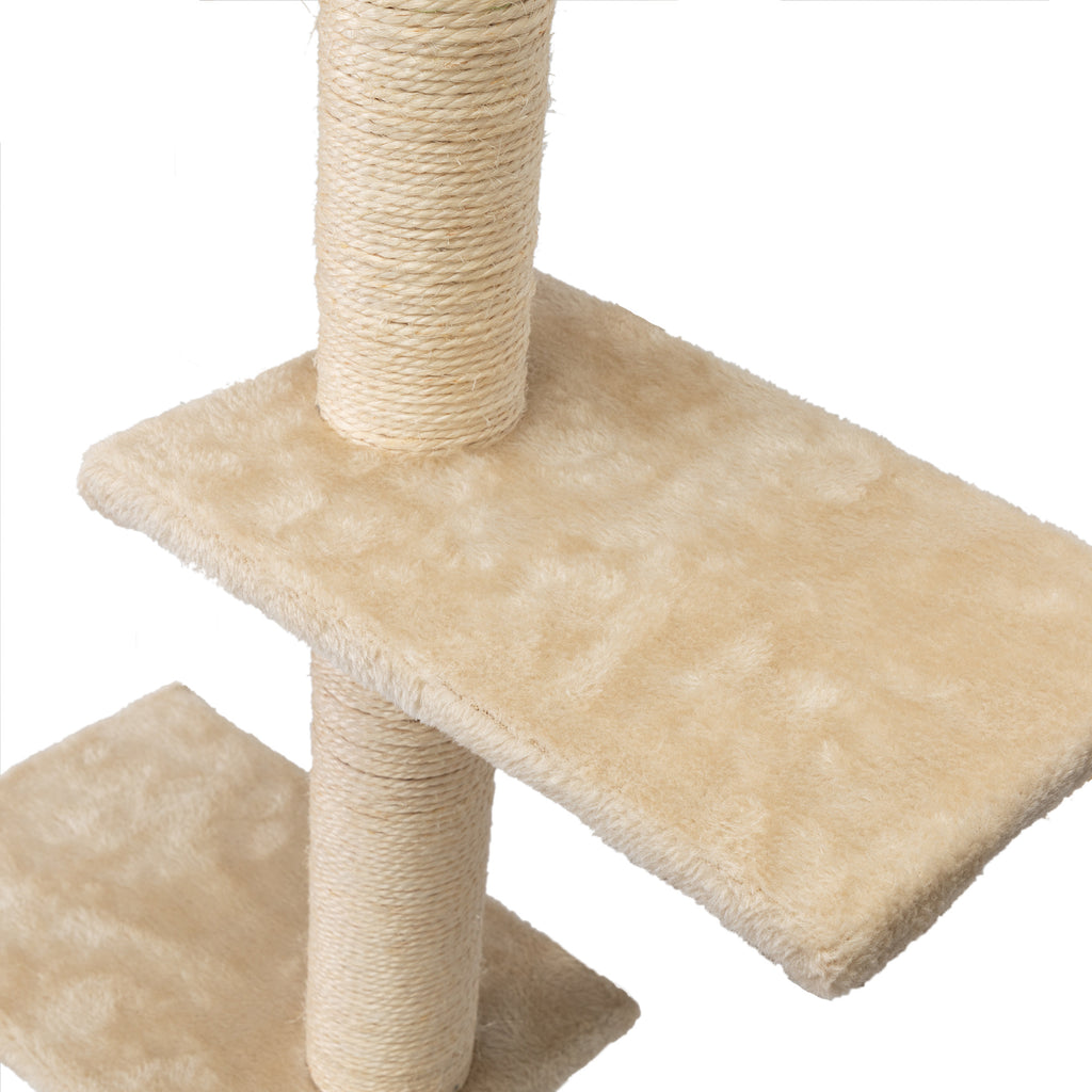 Wall Mounted Activity Tree with Scratching Post for Cats