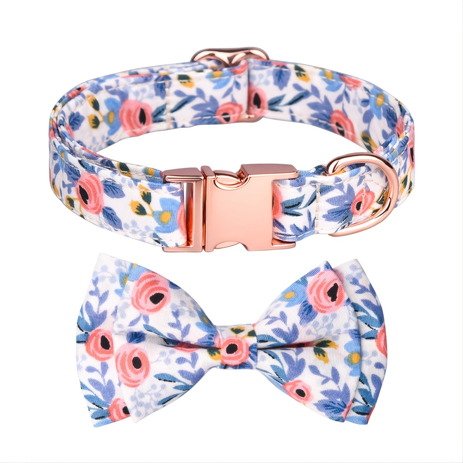 Adjustable Multicolor Flower Patterns Collars for Dogs