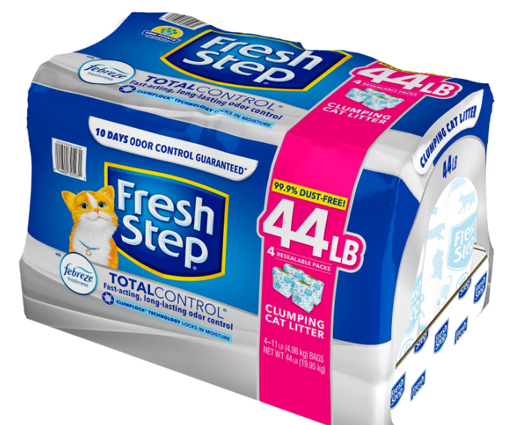 Fresh Step Total Control Cat Litter with Febreze, Clumping