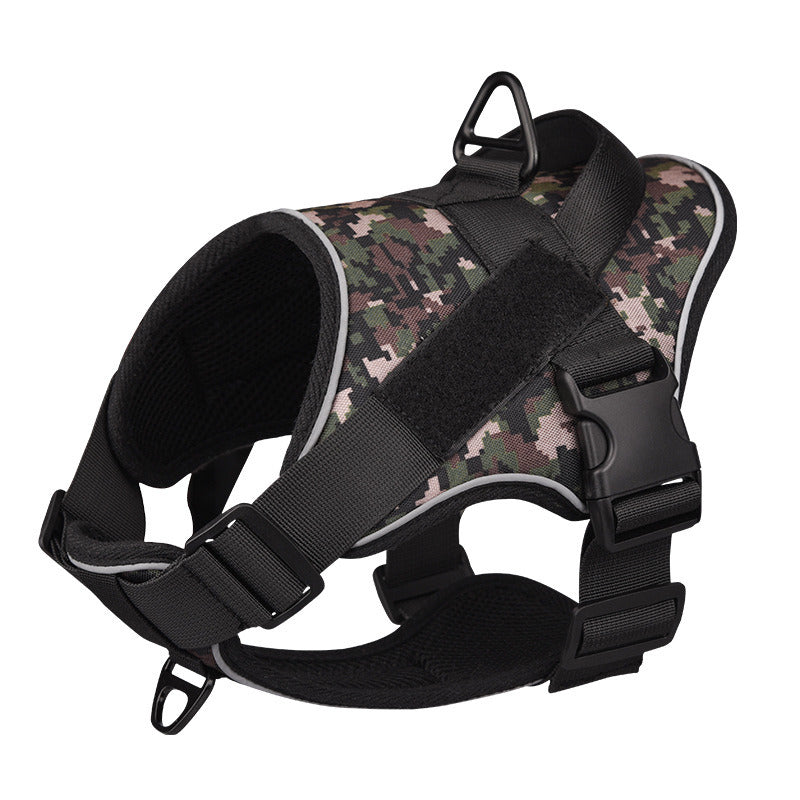 Tactical Chest Strap Training Harness Vest for Large Dogs