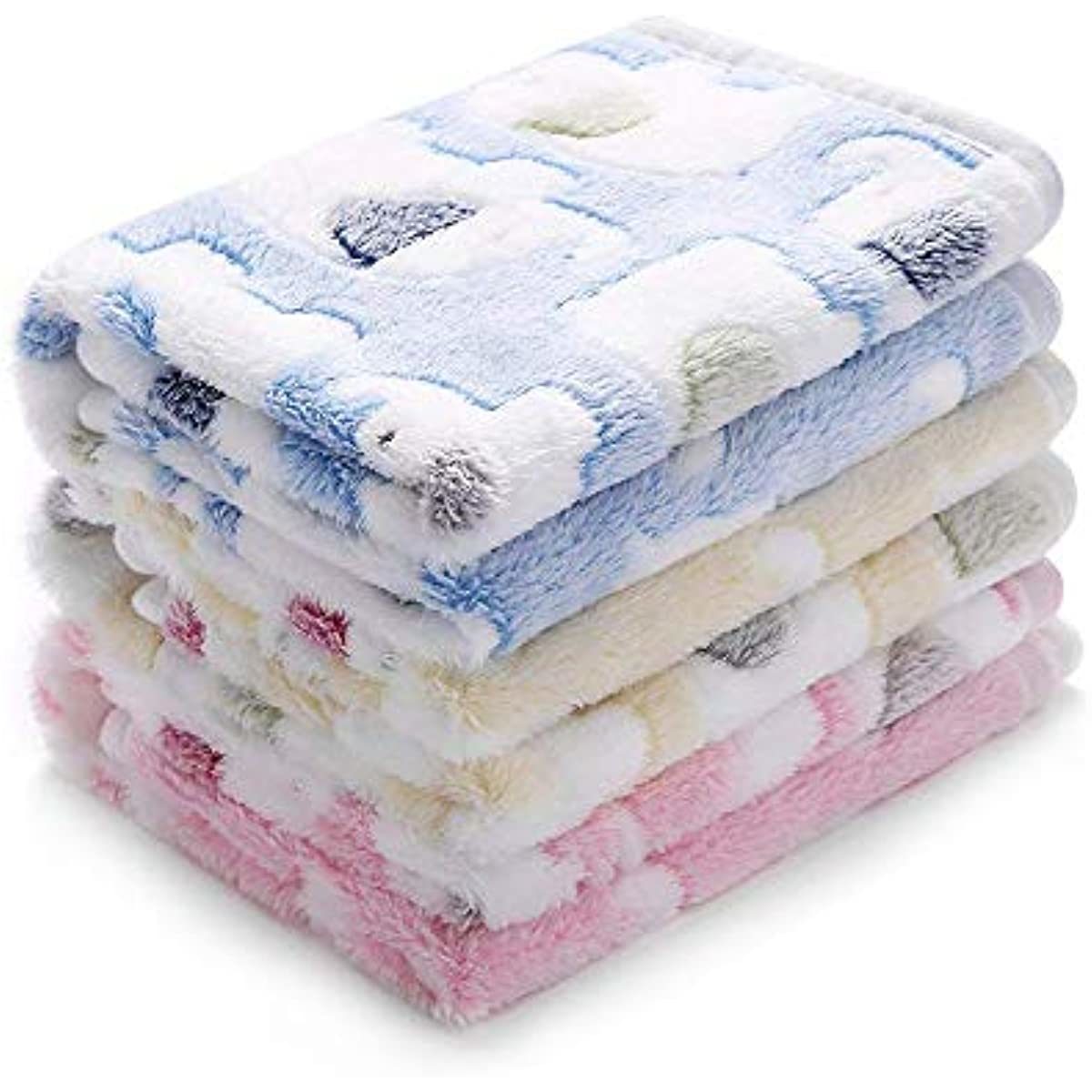 Soft and Fluffy Dog and Cat Blankets - 2 pack