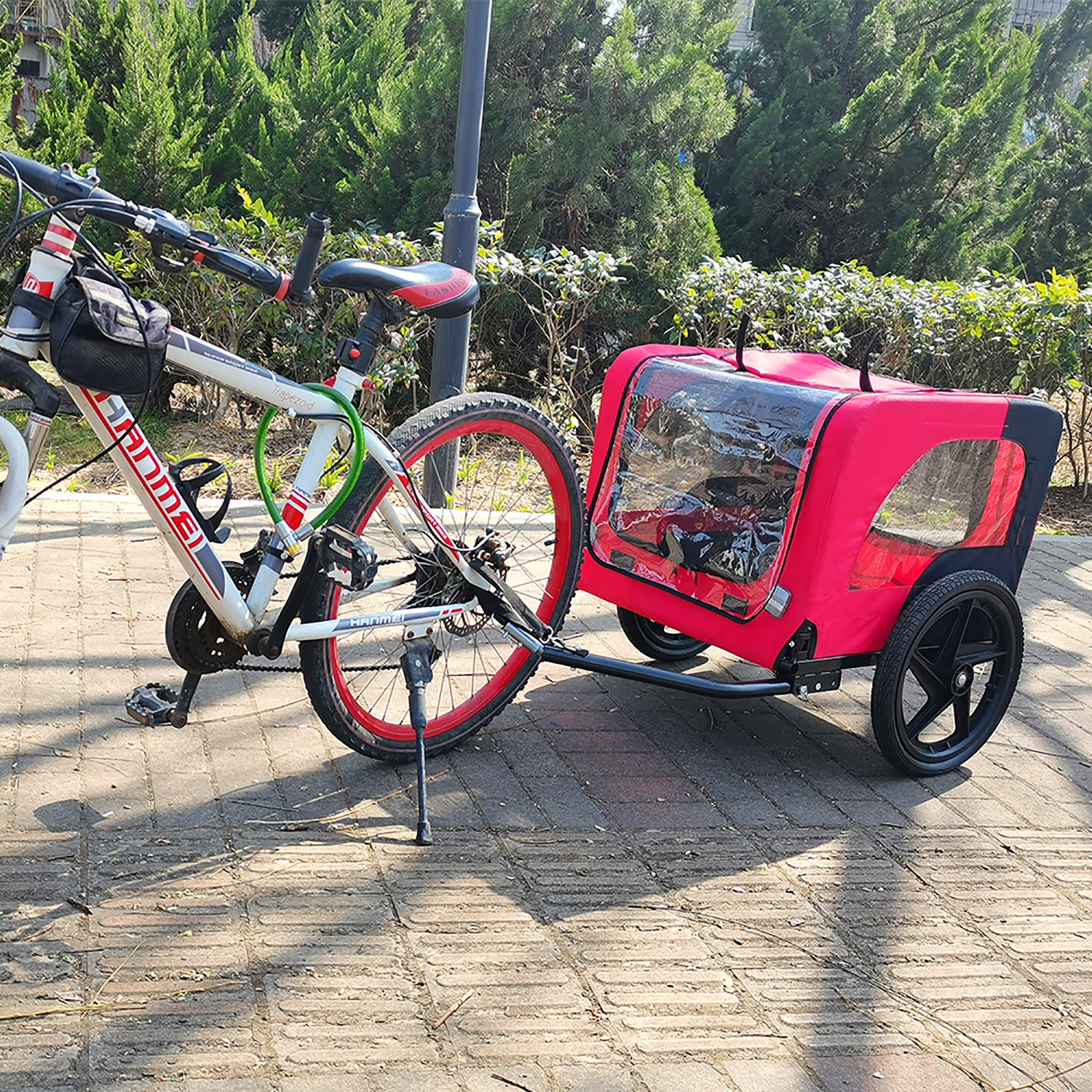Foldable Bicycle Trailer for Dogs or Other Pets