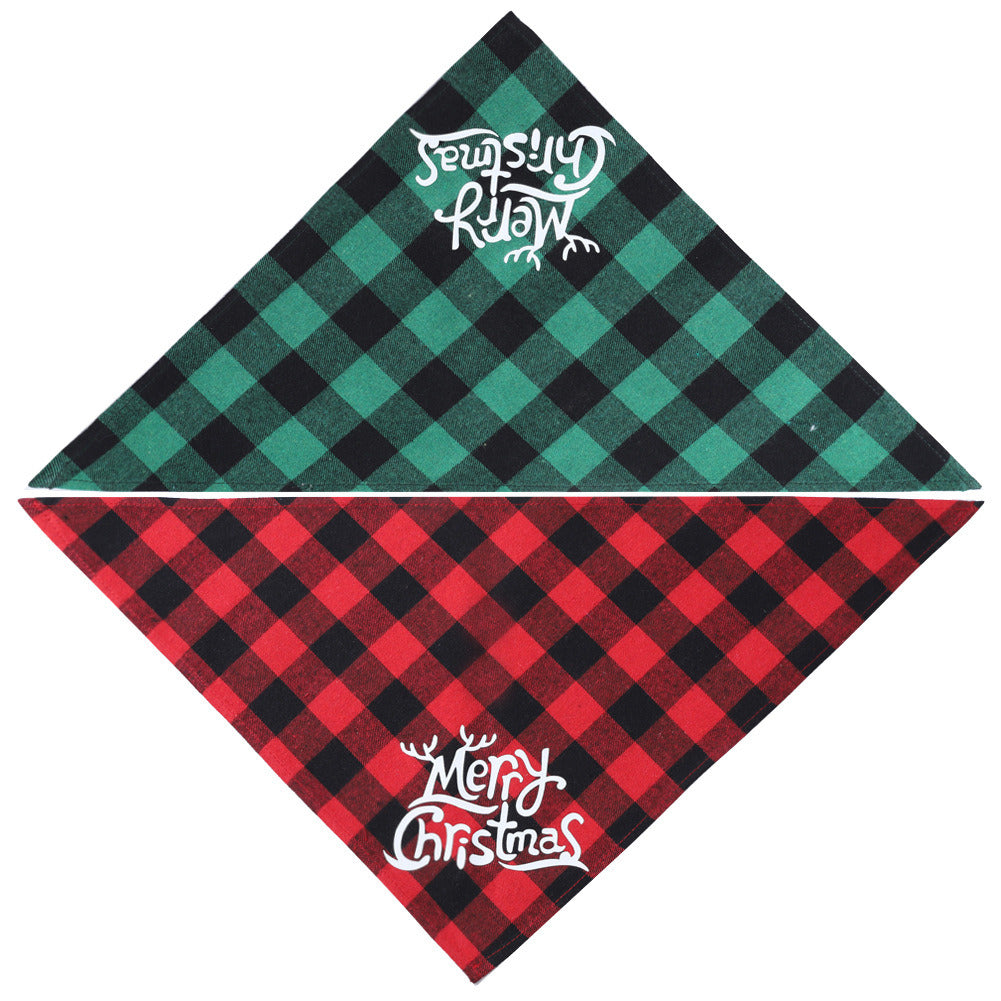 Merry Christmas Dog Bandana Scarves